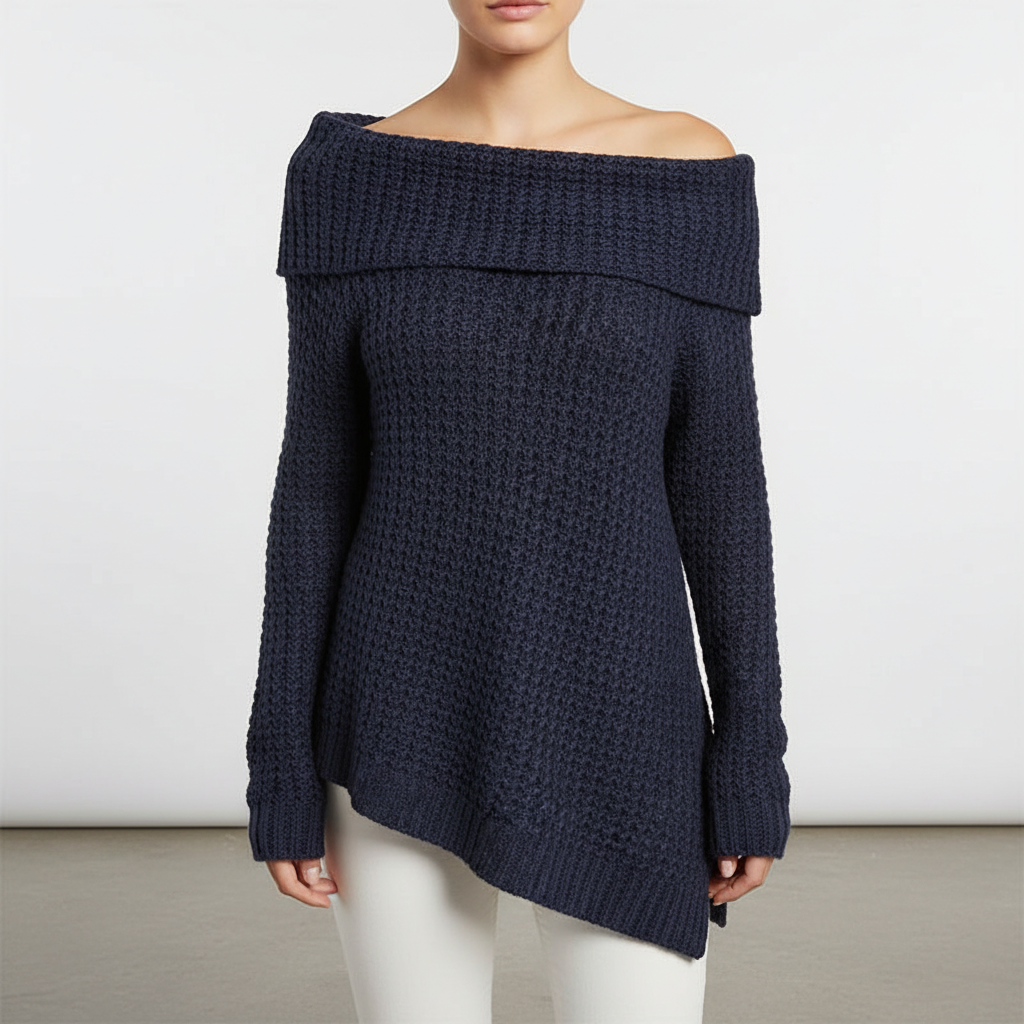 Women’s Knit Off Shoulder Sweater | Long Sleeve