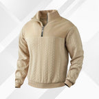 Men’s Cable Knit Half Zip Sweater | Winter