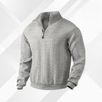 Men’s Cable Knit Half Zip Sweater | Winter