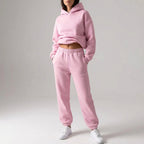 Women's Casual Loose Hooded Tracksuit | Co-Ord