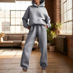 Women's Casual Loose Hooded Tracksuit | Co-Ord