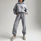 Women's Casual Loose Hooded Tracksuit | Co-Ord