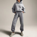 Women's Casual Loose Hooded Tracksuit | Co-Ord