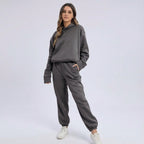 Women's Casual Loose Hooded Tracksuit | Co-Ord
