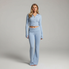 Women’s Zip-Up Cropped Set | Two Piece