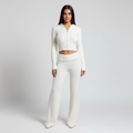 Women’s Zip-Up Cropped Set | Two Piece