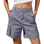 Women's Relaxed Fit Cargo Shorts | Side Pockets