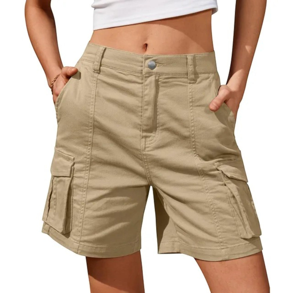 Women's Relaxed Fit Cargo Shorts | Side Pockets