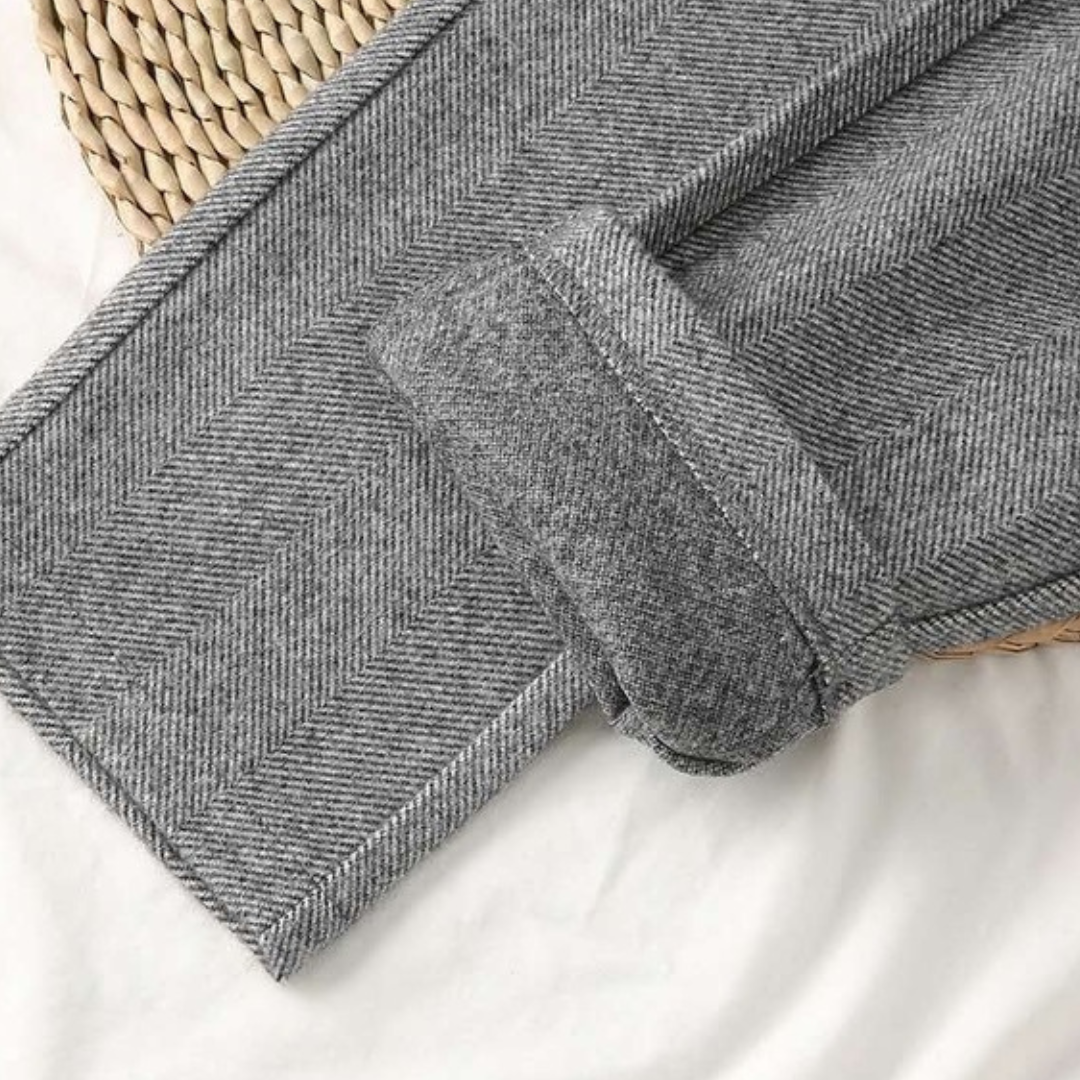 Women's Elegant High Waist Pants | Straight Leg