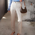 Women's Elegant High Waist Pants | Straight Leg