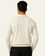 Men's Elegant Long-Sleeved Polo Shirt | Classic Collar