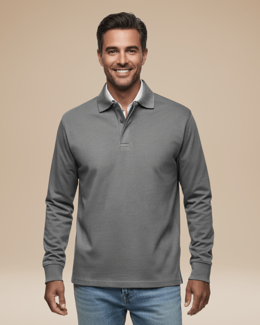 Men's Long-Sleeved Polo Shirt | Casual