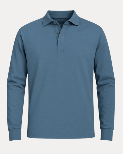 Men's Long-Sleeved Polo Shirt | Casual