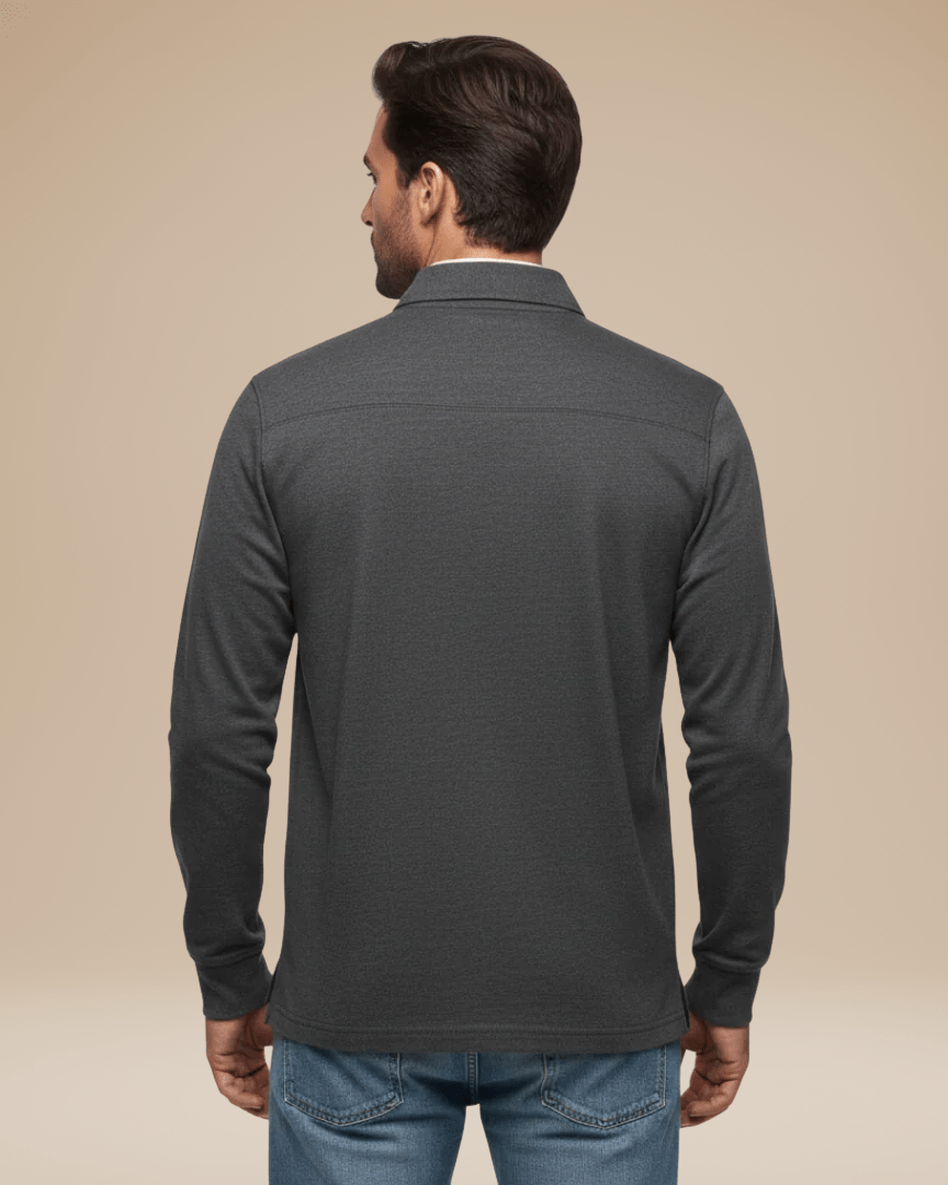 Men's Long-Sleeved Polo Shirt | Casual