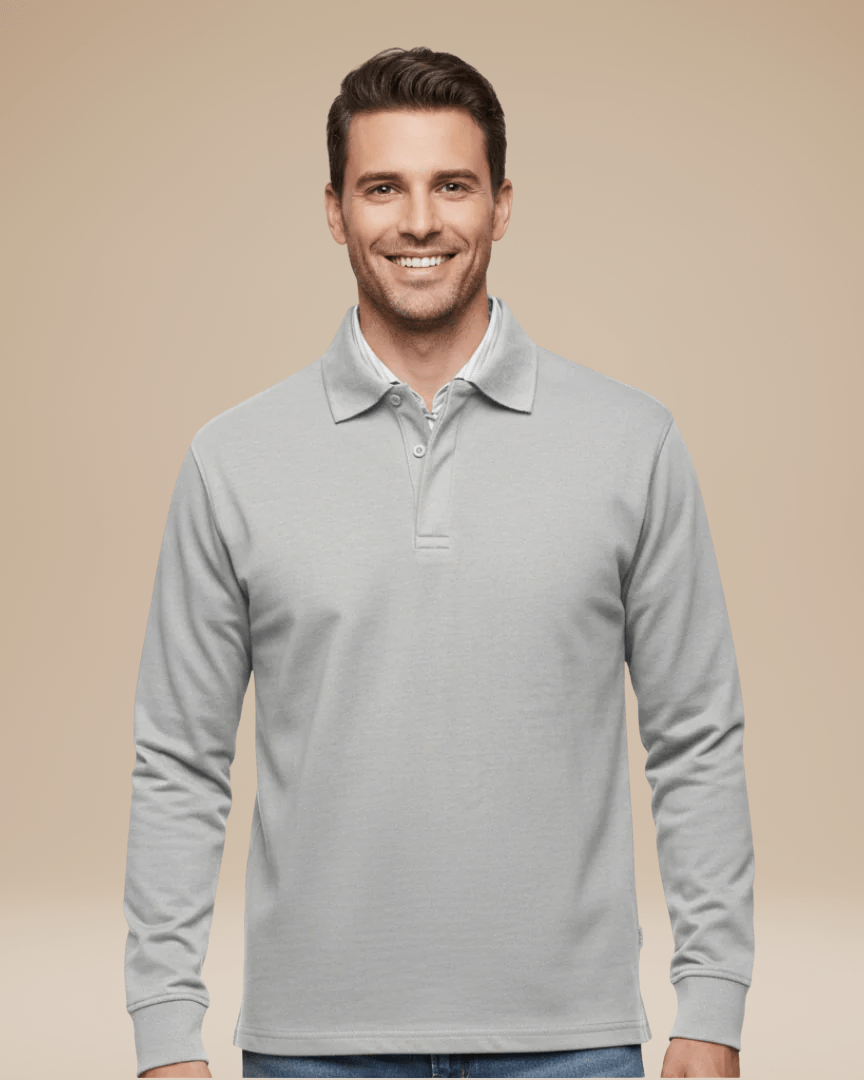 Men's Long-Sleeved Polo Shirt | Casual