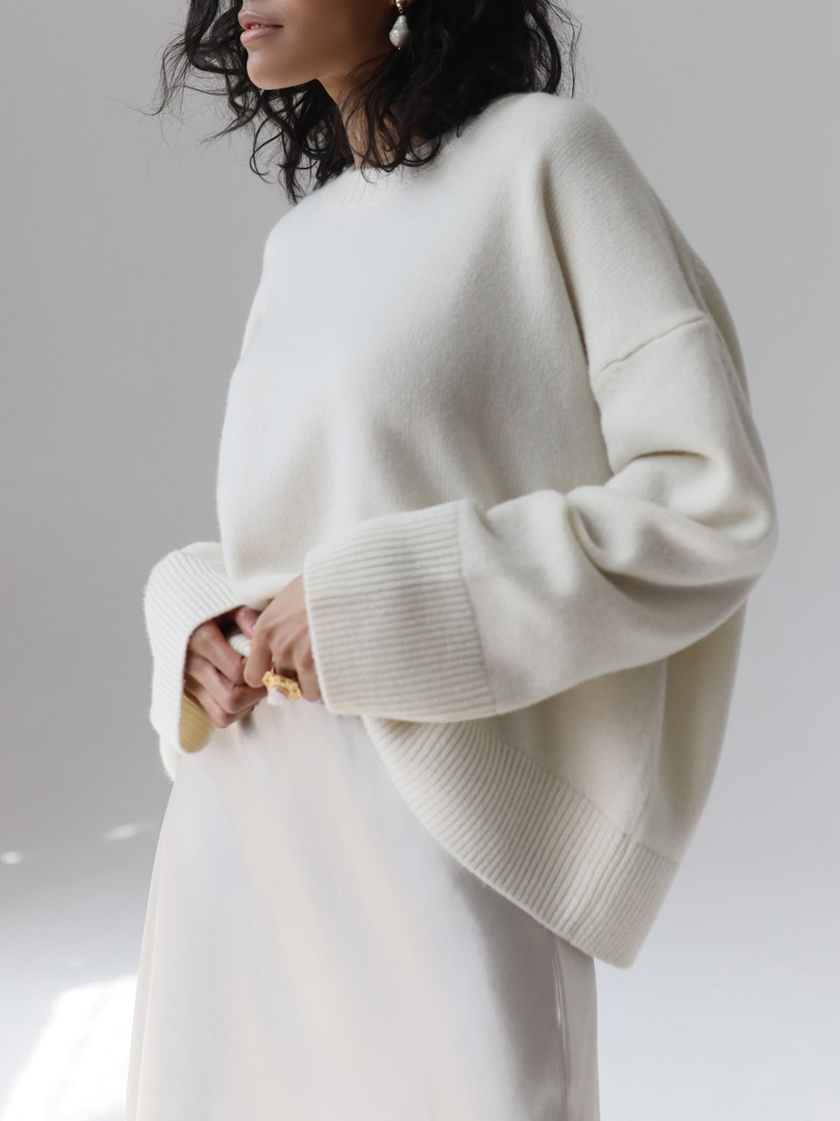 Women's Winter Knit Sweater | Ribbed