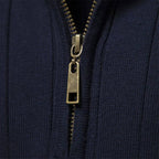 Men's Quarter Zip Ribbed Sweater | Classic Fit