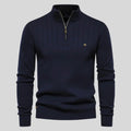 Men's Quarter Zip Ribbed Sweater | Classic Fit
