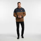 Men’s Winter Quarter Zip Sweater | Printed Trim