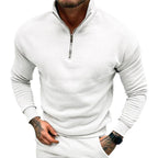 Men’s Stand Collar Sweater | Half Zip