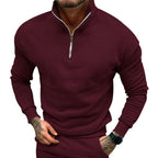 Men’s Stand Collar Sweater | Half Zip