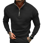 Men’s Stand Collar Sweater | Half Zip