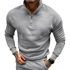 Men’s Stand Collar Sweater | Half Zip