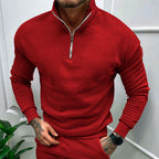 Men’s Stand Collar Sweater | Half Zip