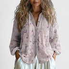Women's Floral Summer Blouse | Long Sleeve