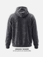 Men's Streetwear Washed Winter Hoodie | Plain