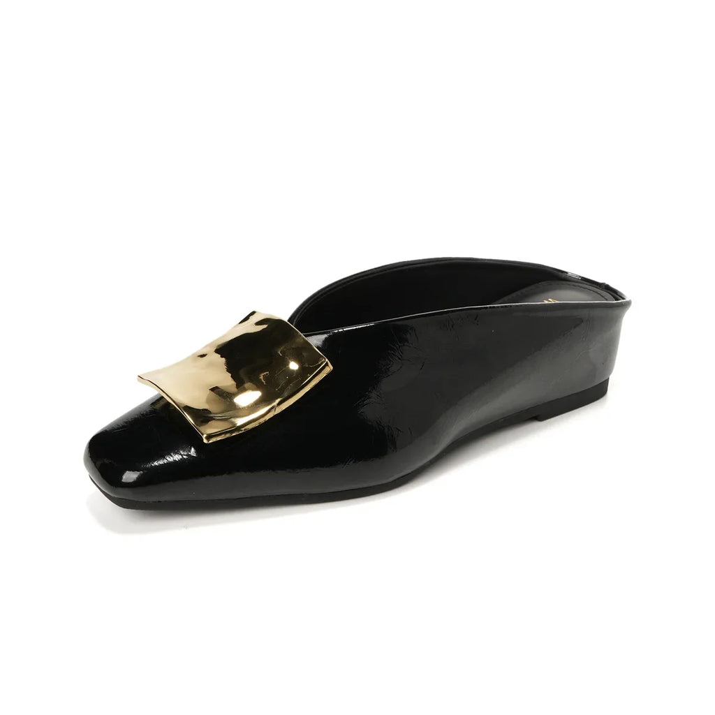 Women's Elegant Square Toe Flats | Slip On
