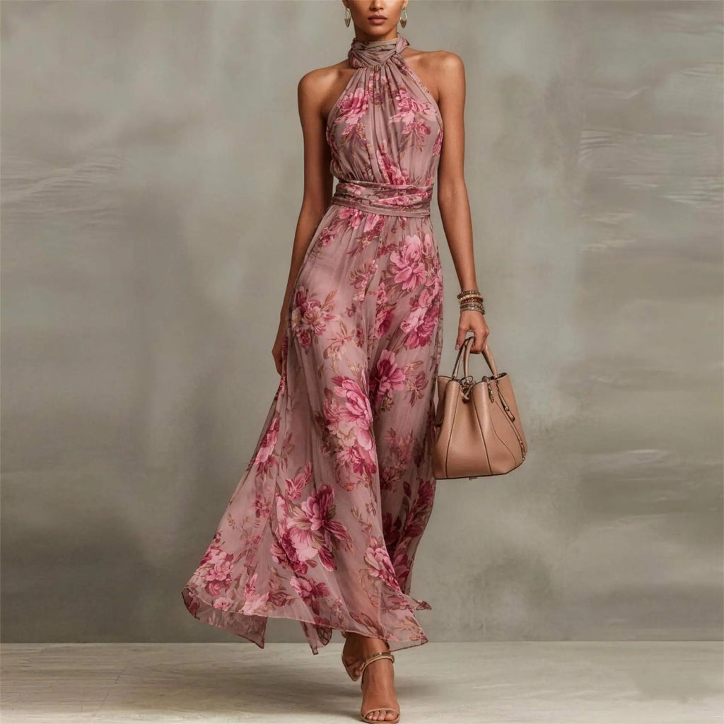 Women's Floral Wedding Guest Dress | Maxi