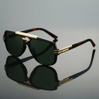 Men's Square Double Bridge Sunglasses | Tinted Lenses