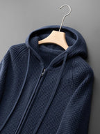 Men's Winter Zip Up Knitted Jacket | Long Sleeve