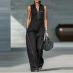 Women's Sleeveless Wide Leg Jumpsuit | Summer