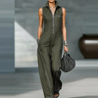 Women's Sleeveless Wide Leg Jumpsuit | Summer