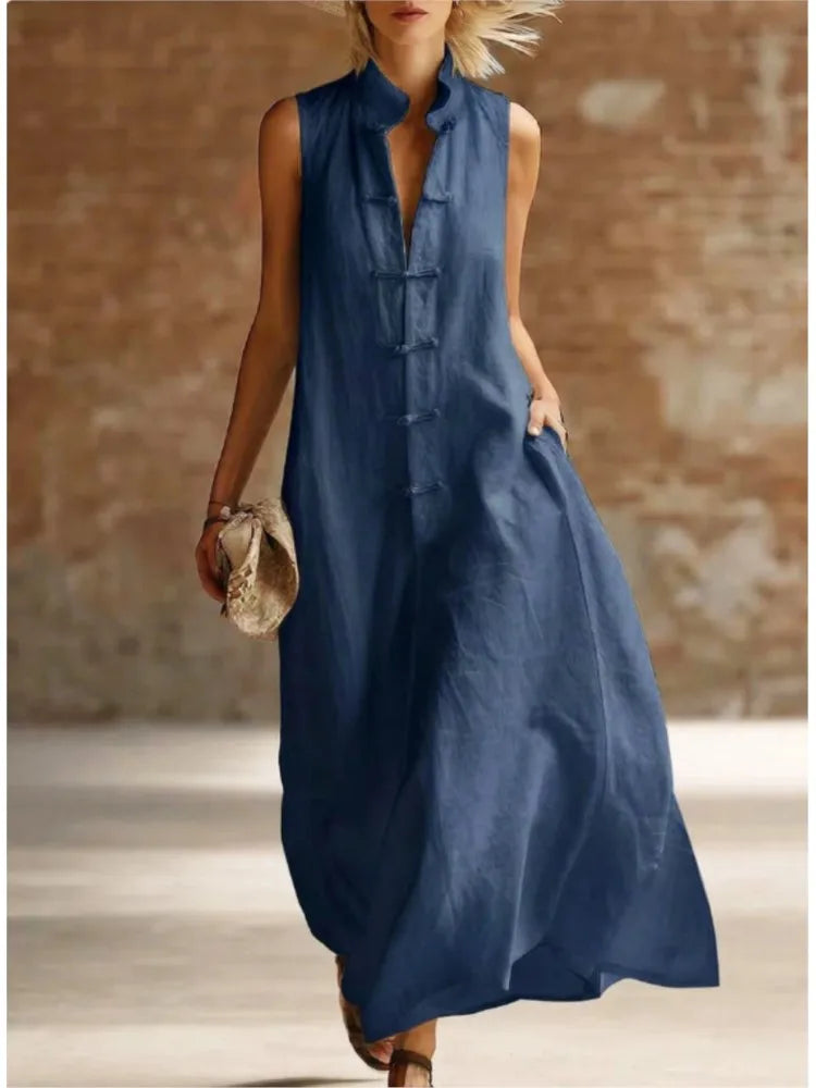 Women's Sleeveless Summer Dress | Maxi