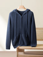 Men's Winter Zip Up Knitted Jacket | Long Sleeve