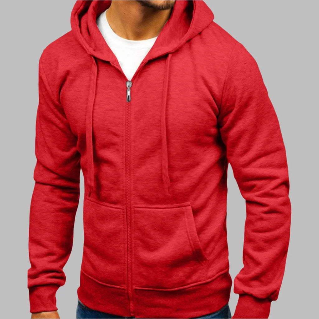 Men’s Plain Winter Zip Up Hoodie | Gym