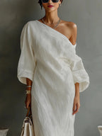 Women's Summer One Shoulder Dress | Maxi
