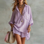 Women's Summer Matching Set | Shirt and Shorts