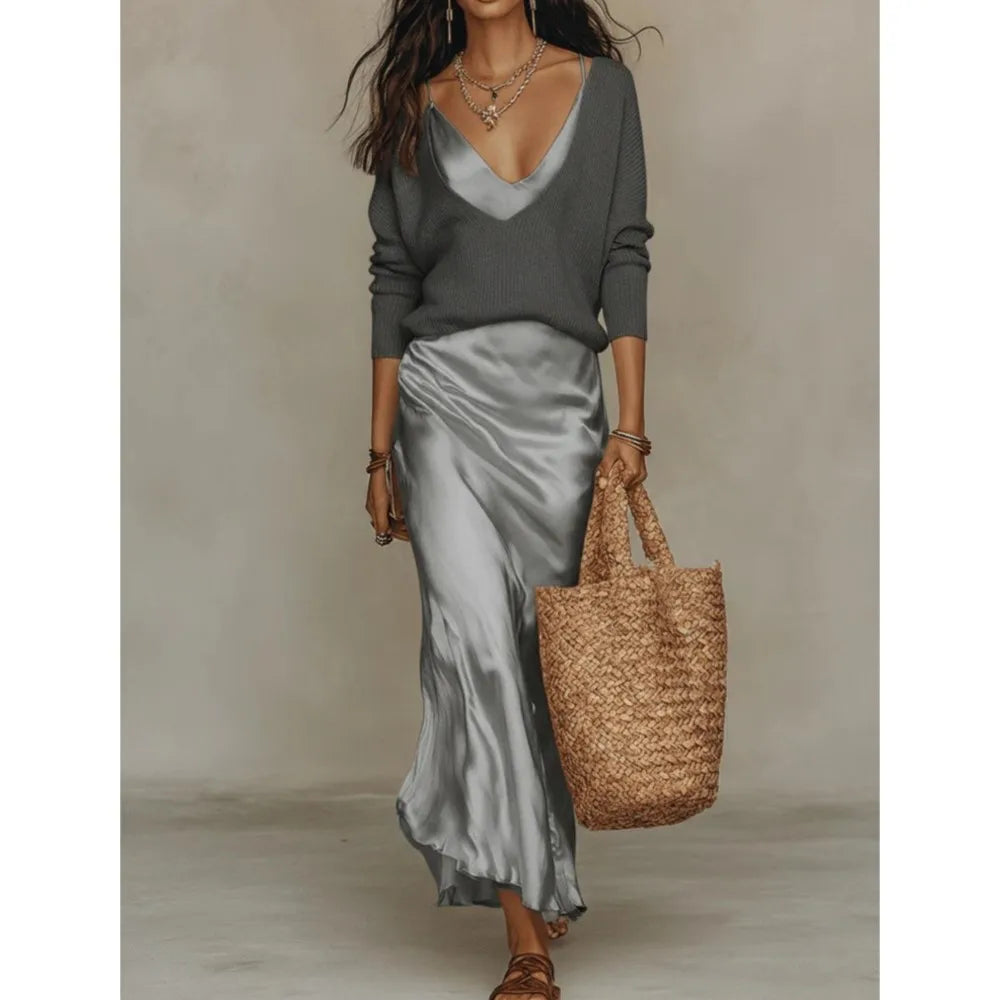 Women's Dress and Sweater Set | Elegant