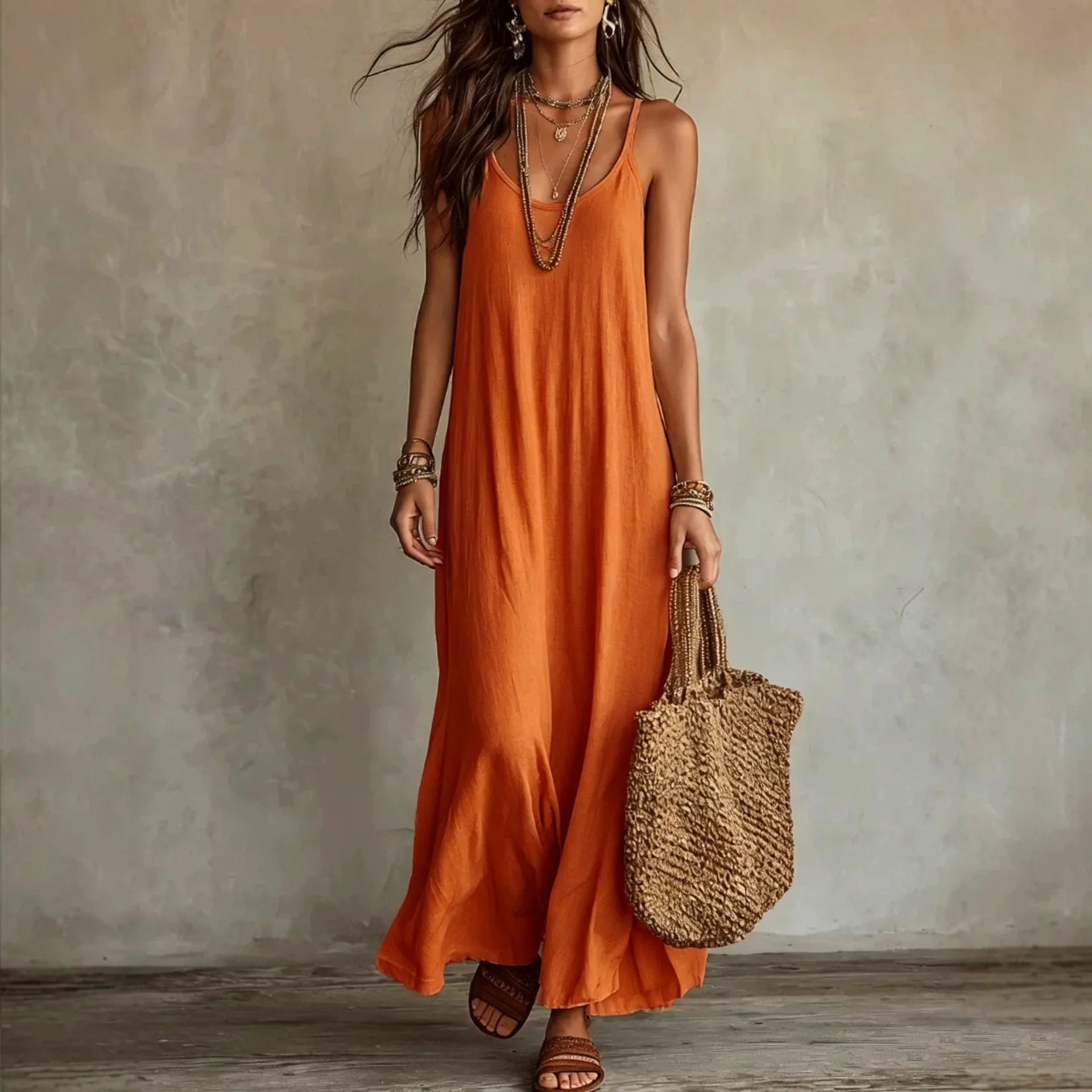 Women's Relaxed Vacation Dress | Maxi