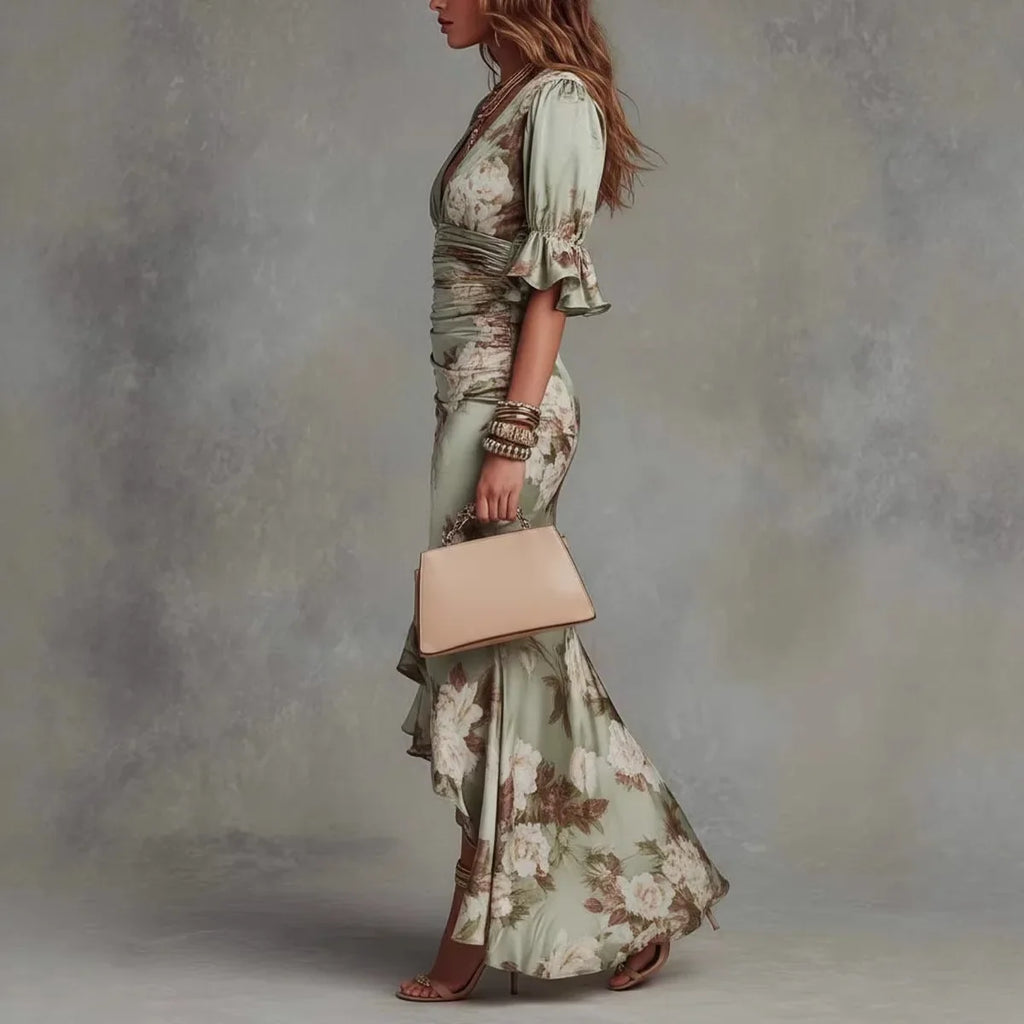 Women's Elegant Floral Dress | Maxi