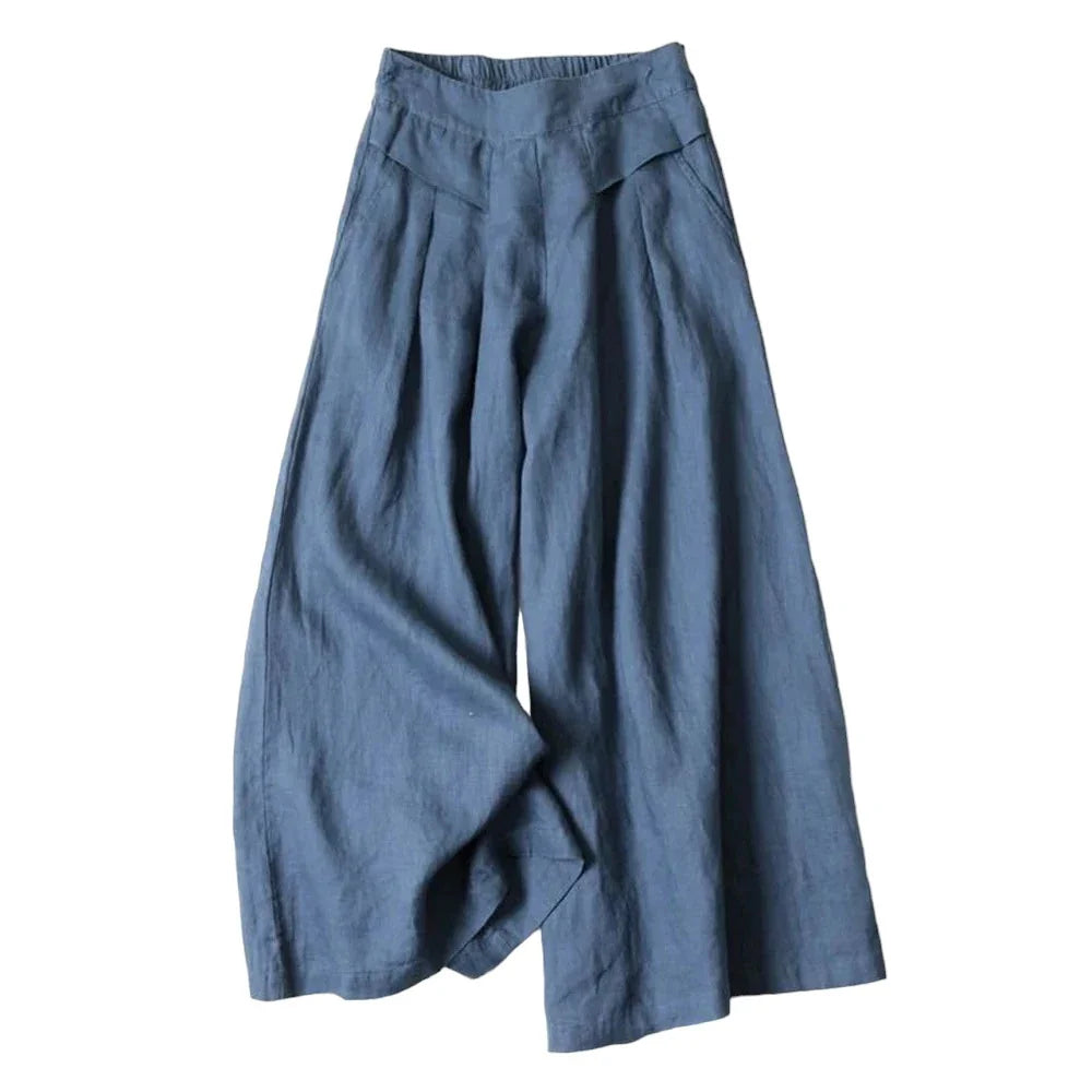Women's Casual Wide Leg Trousers | Cropped