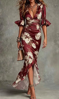 Women's Elegant Floral Dress | Maxi