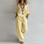 Women's Off Shoulder Co-ord Set | Summer