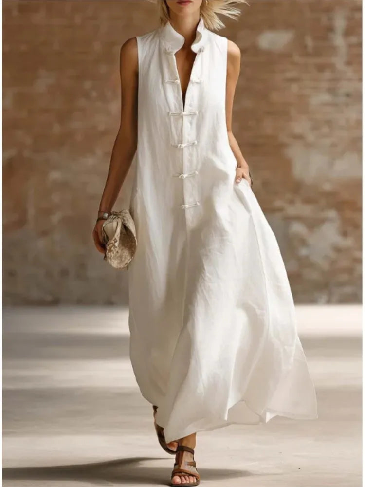Women's Sleeveless Summer Dress | Maxi