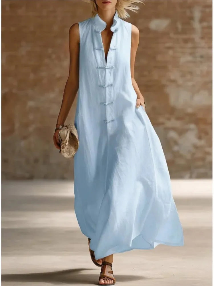 Women's Sleeveless Summer Dress | Maxi