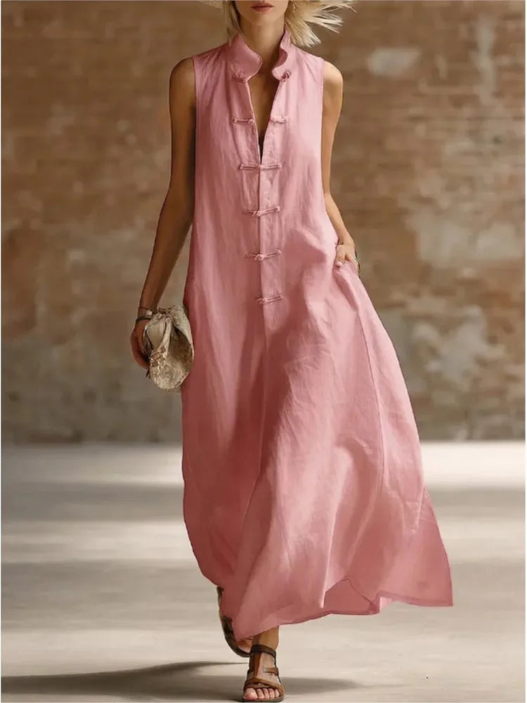 Women's Sleeveless Summer Dress | Maxi